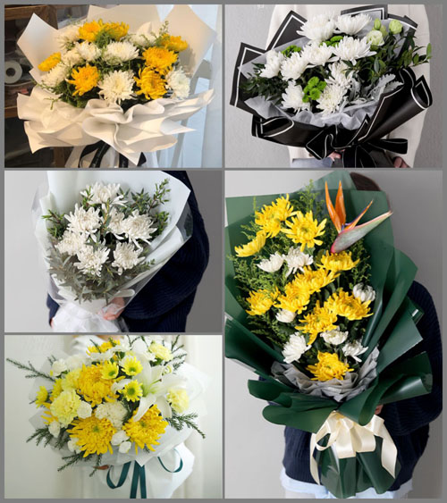河南郑州新密市来集镇裴沟村白事花束代送